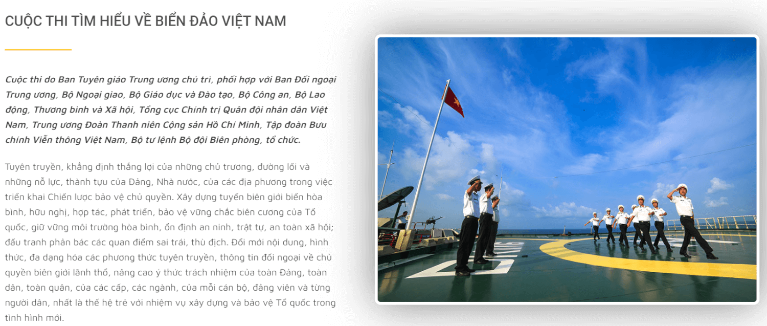 Triển khai cuộc thi "Tổ quốc bên bờ sóng" năm 2022