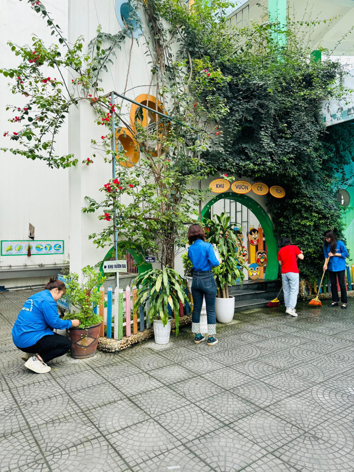 PHONG TRÀO “NGÀY CHỦ NHẬT XANH” CỦA CHI ĐOÀN TRƯỜNG MẦM NON LÊ QUÝ ĐÔN