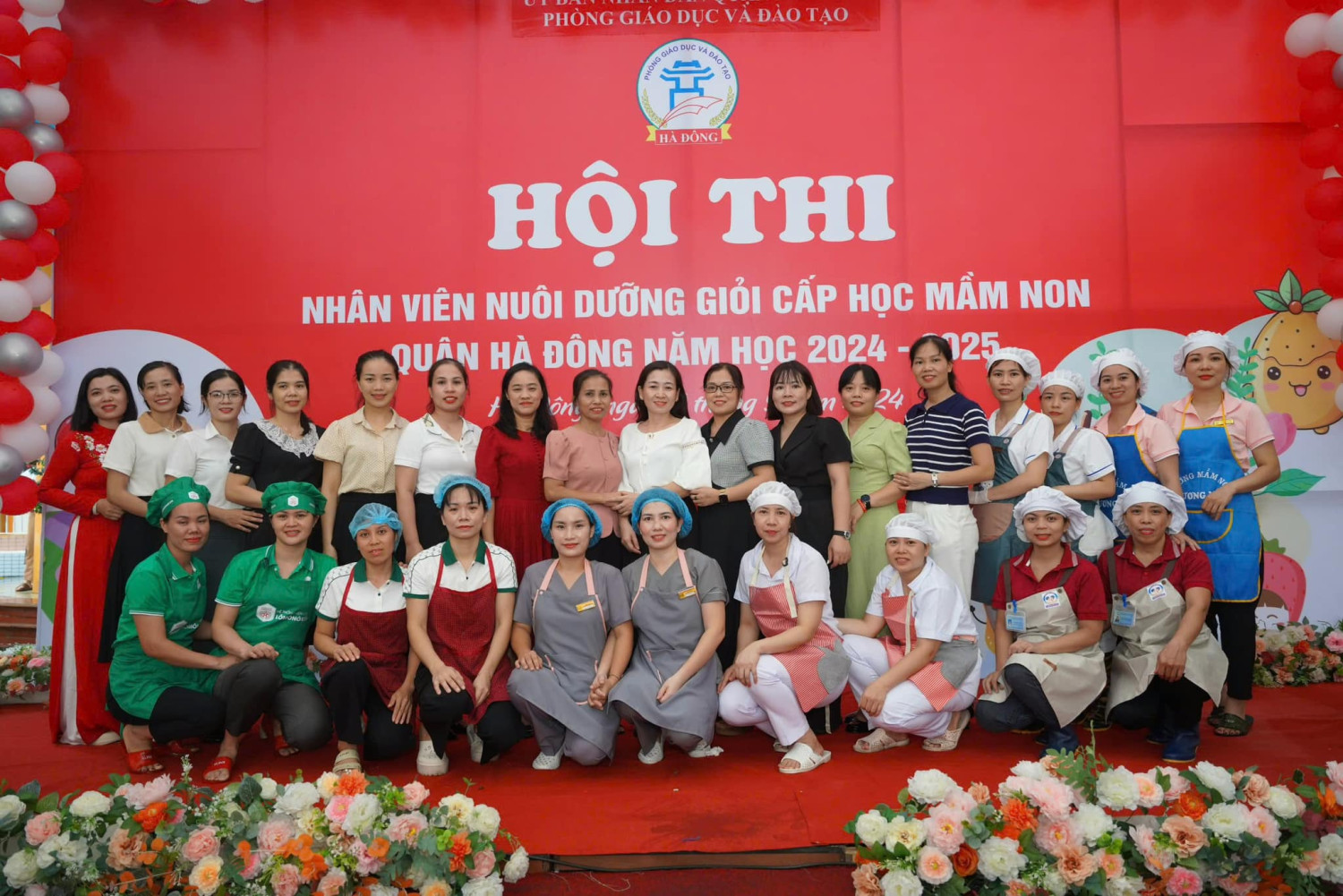 Chúc mừng thành công Hội  thi Nhân viên nuôi dưỡng giỏi cấp học mầm non ngành Giáo dục và Đào tạo  quận Hà Đông năm học 2024-2025.