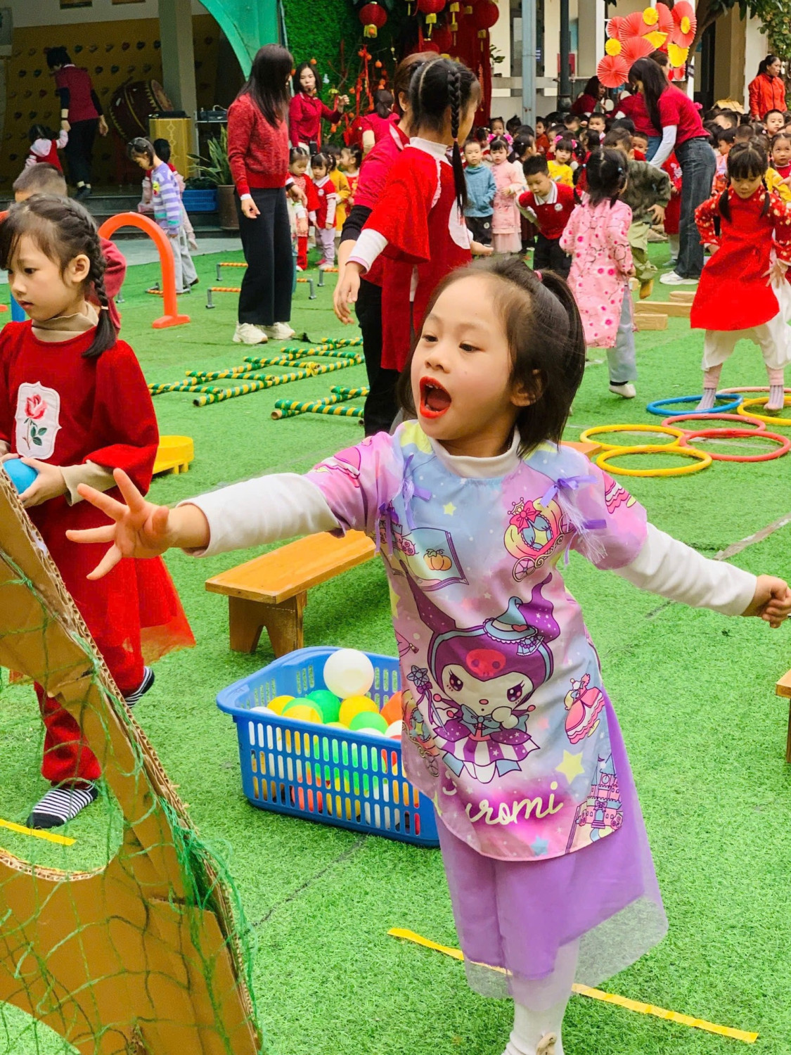 Chào xuân ấm áp của các bé Trường mầm non Lê Quý Đôn