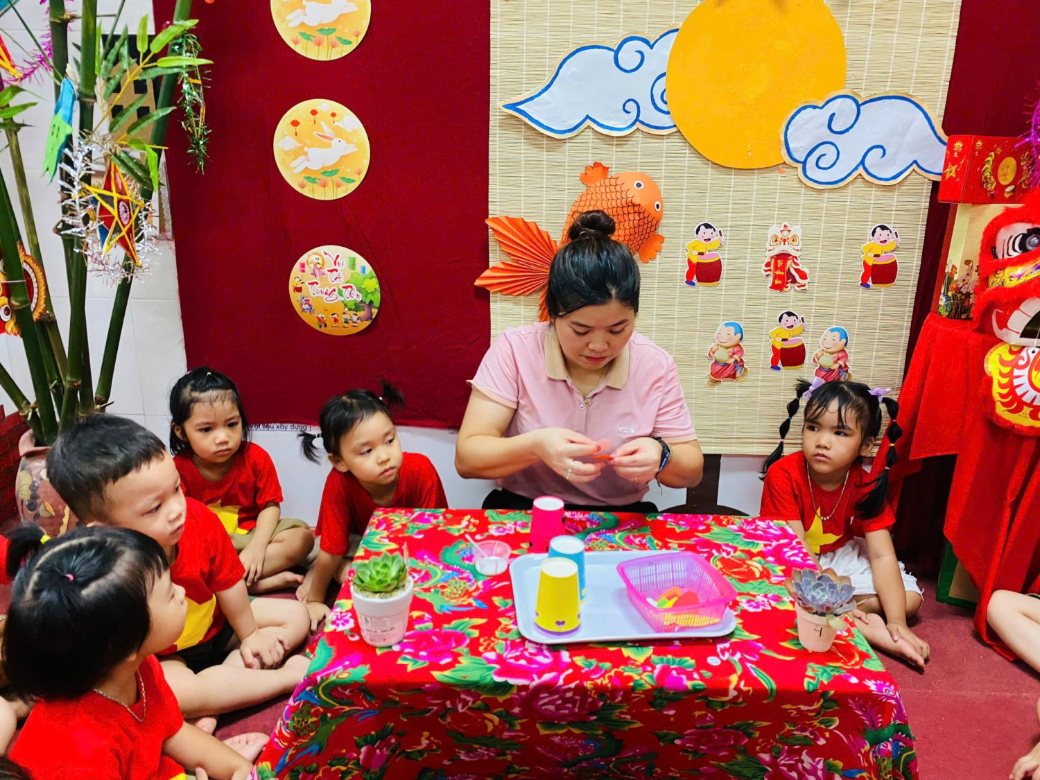 RỘN RÀNG ĐÓN ÁNH TRĂNG RẰM CÙNG CÁC BÉ TRƯỜNG MẦM NON LÊ QUÝ ĐÔN